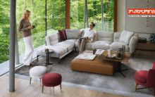 The Flexform sofa Adda told in the "Home at Last" campaign