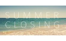 Summer closing 2017